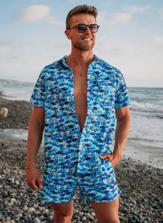 Men’s 5” Inseam Swim Trunks | Saltwater Petals