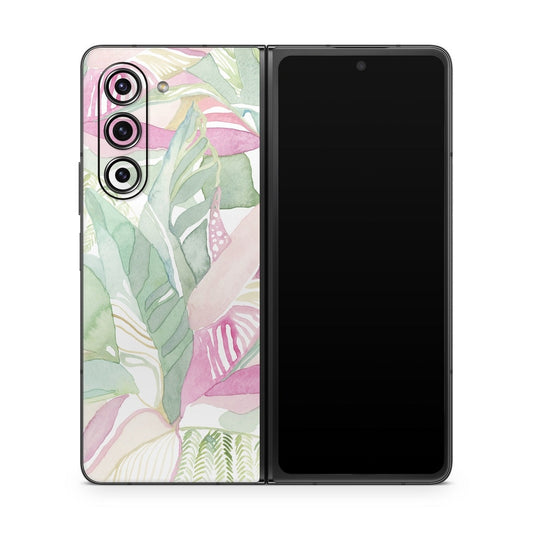Tropical Leaves - Samsung Galaxy Z Fold5 Skin
