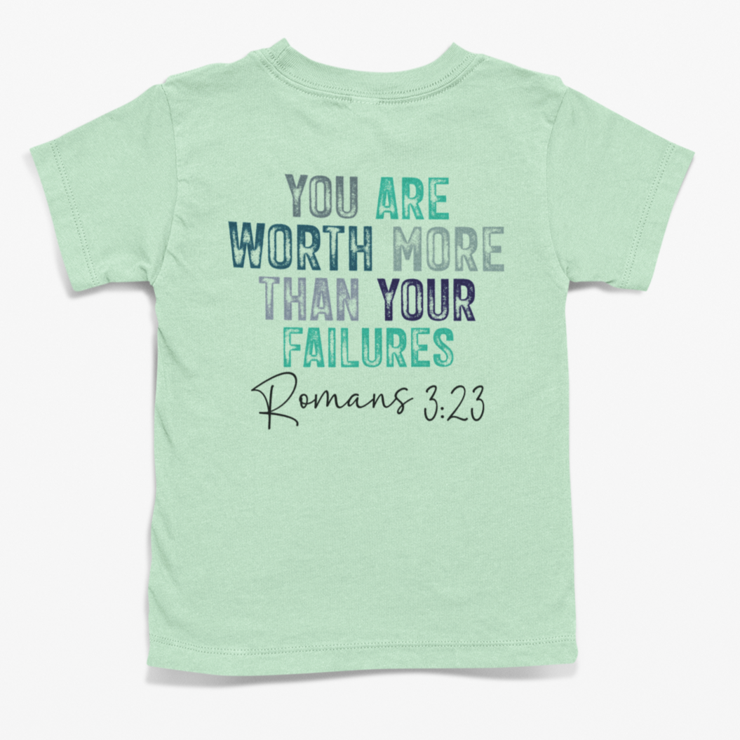 Romoan 3:23 - Worth More Youth & Toddler Graphic Tee