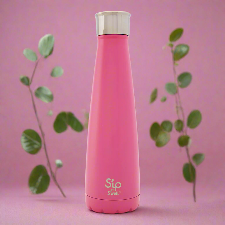 Bubblegum Pink Stainless Steel Water Bottle