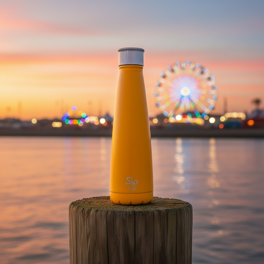 Orange Cream Taffy Stainless Steel Water Bottle