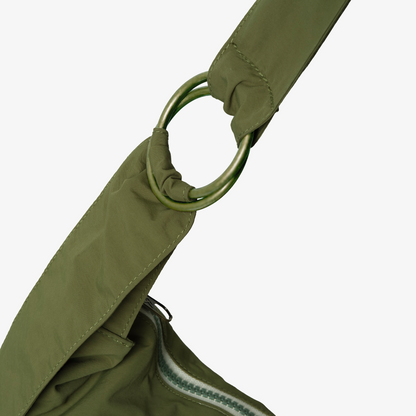 Olive - Large Slouchy Shoulder Bag