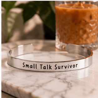 Small Talk Survivor - Bangle Bracelet