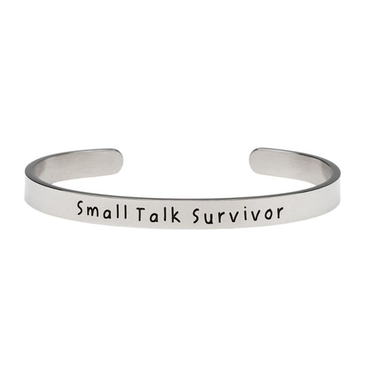 Small Talk Survivor - Bangle Bracelet