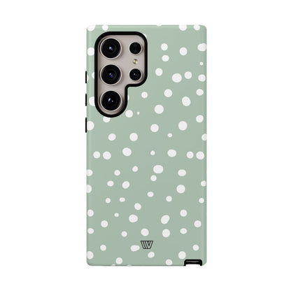 PASTEL GREEN DOTS | Tough Phone Case