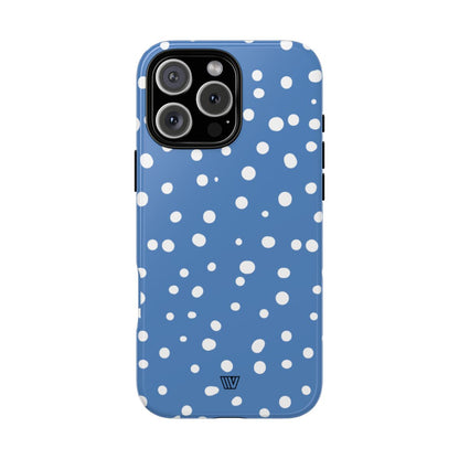 DUSTY BLUE DOTS | Tough Phone Case