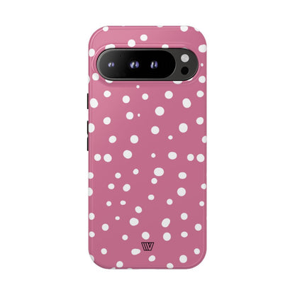 BLUSH RED DOTS | Tough Phone Case