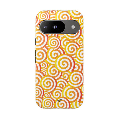 ABSTRACT SPIRAL ORANGE | Tough Phone Case