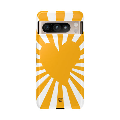HEART SUN RAYS | Tough Phone Case