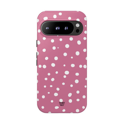 BLUSH RED DOTS | Tough Phone Case