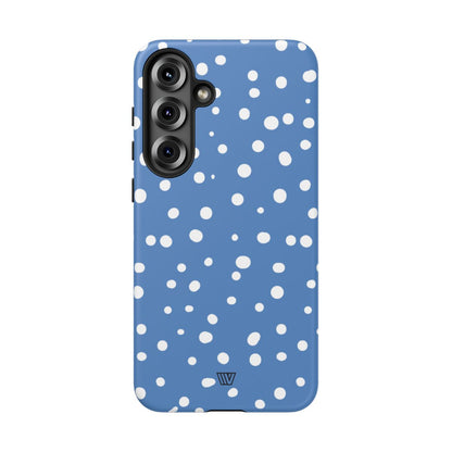 DUSTY BLUE DOTS | Tough Phone Case