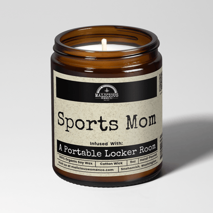 Sports Mom 9oz Mom Candle Malicious Women Co