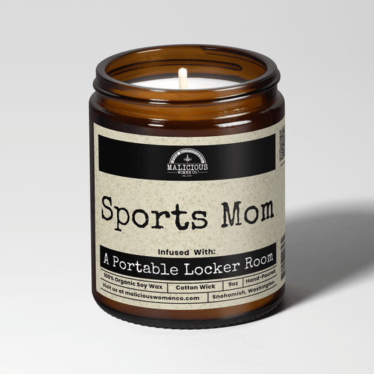 Sports Mom 9oz Mom Candle Malicious Women Co