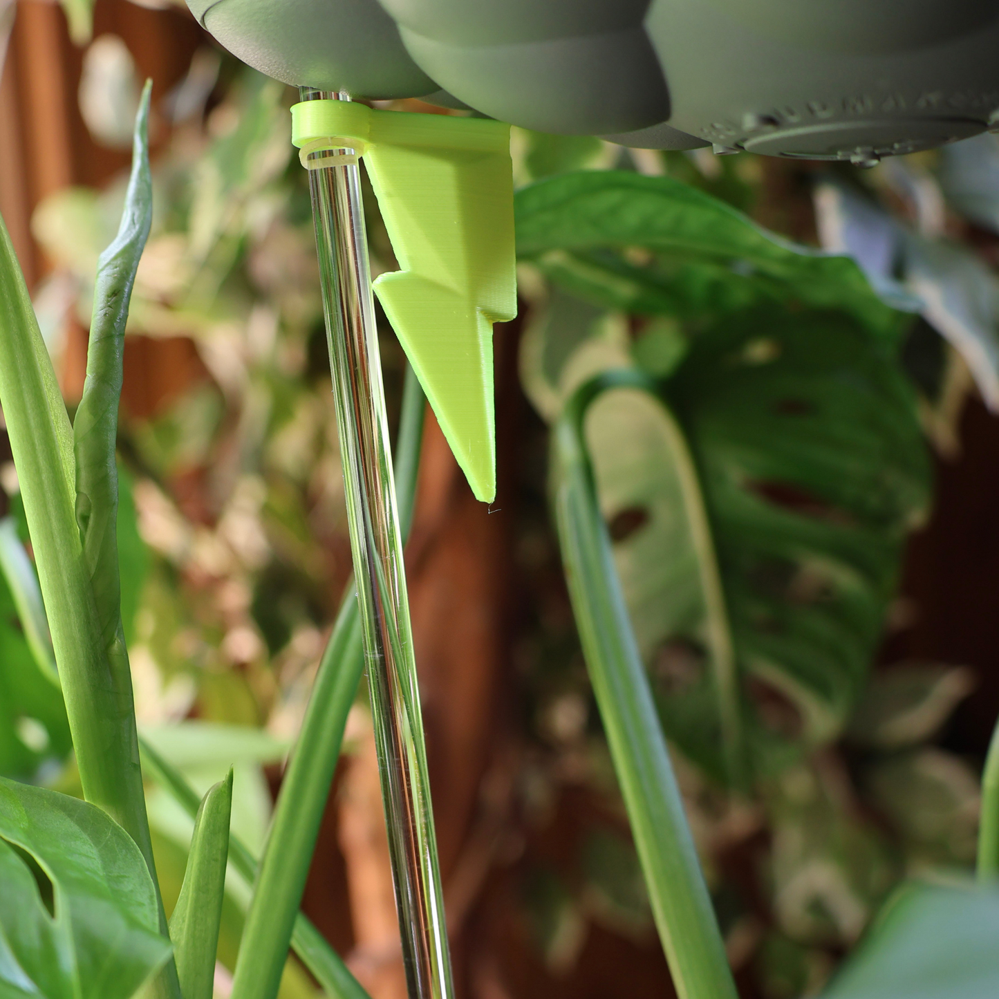 Stormy Dripping Rain Cloud with Neon Lightning Bolt Charm
