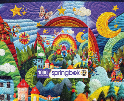 Summer Adventure Quilt 1000 Piece Jigsaw Puzzle by Springbok Puzzles