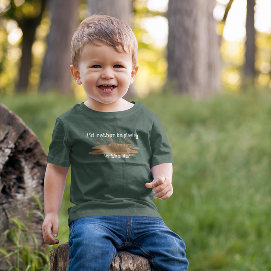 I'd Rather Be Playing in the Mud Toddler/Youth Graphic Tee
