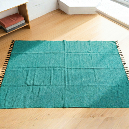 Solid Teal Green Baja Blanket