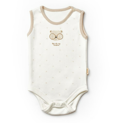 Teddy Ecru Sleveless Organic