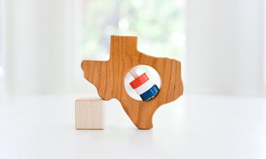 Texas State Wooden Baby Rattle™