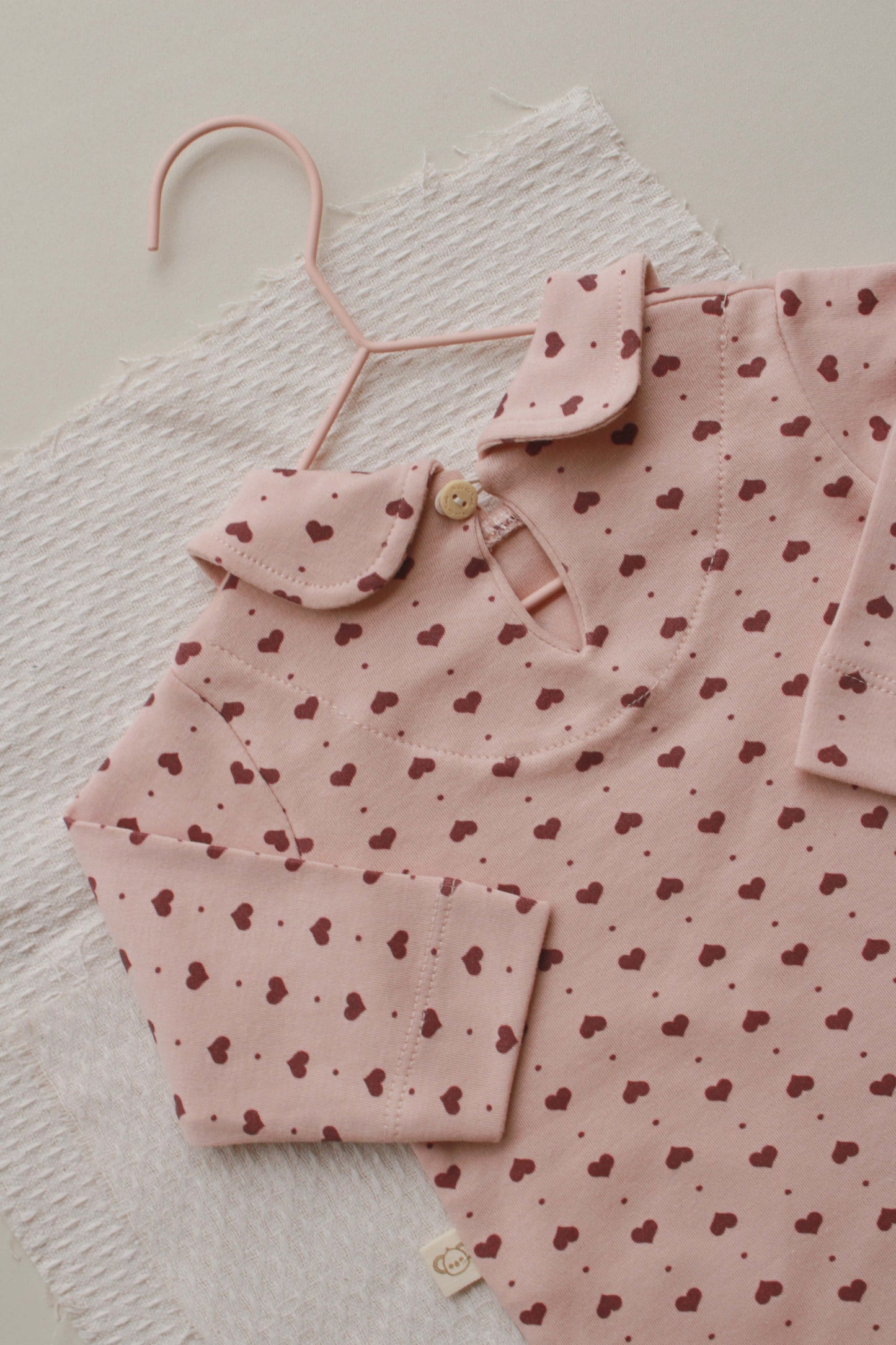 Pink Heart Collar 2 Piece Set