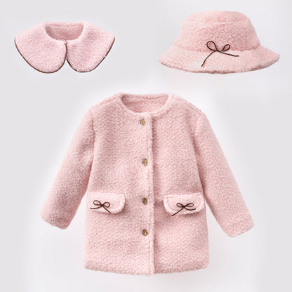Rosalie Pink Bouclé Coat