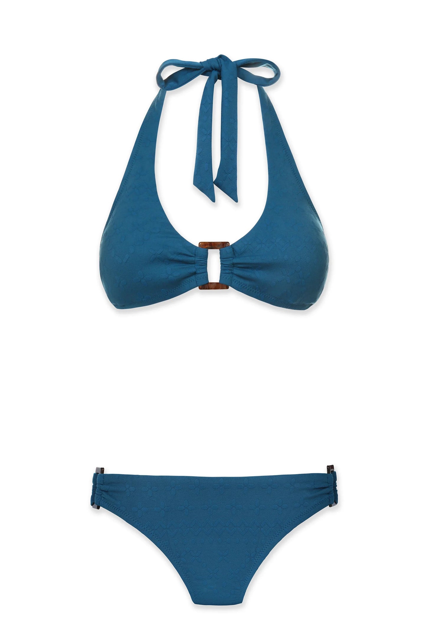 Tortoise Hipster  |  Jacquard Textured Marine Blue
