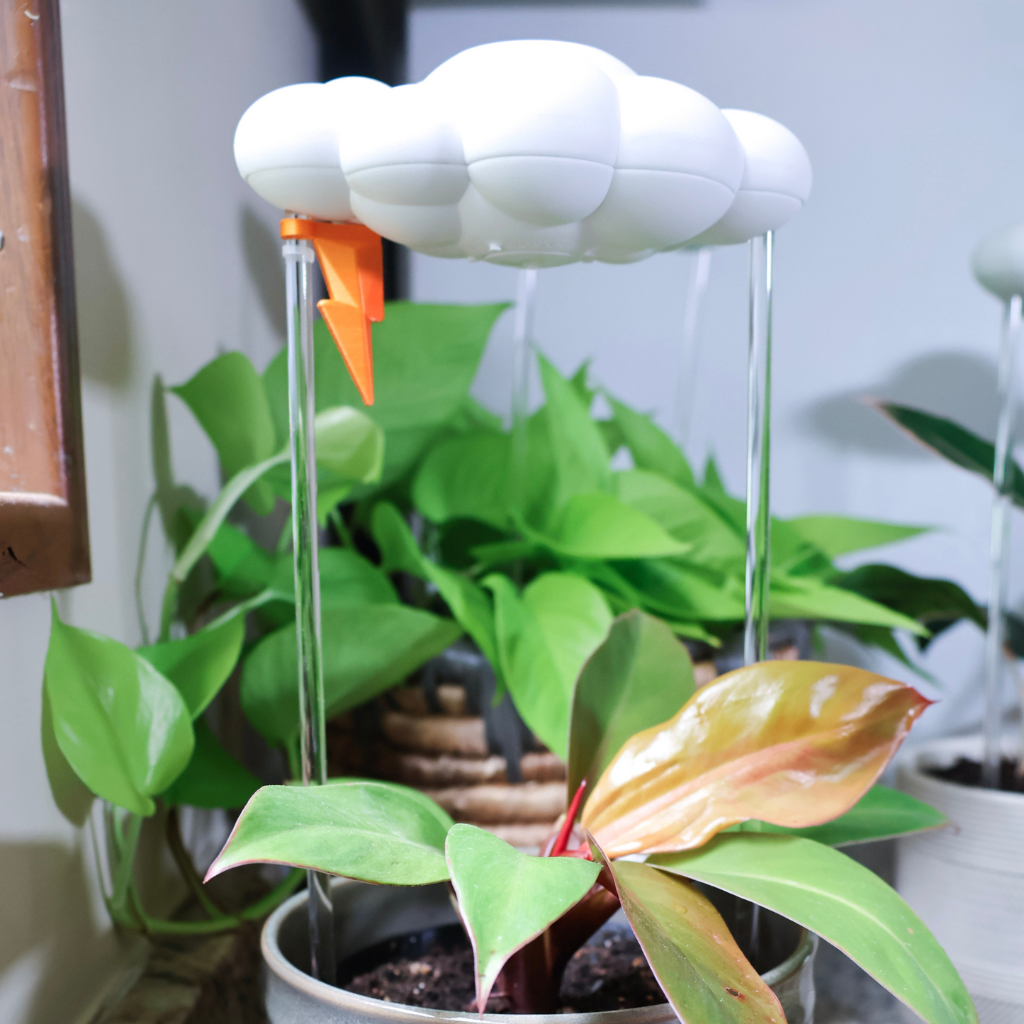 Original Dripping Rain Cloud with Lightning Bolt Charm