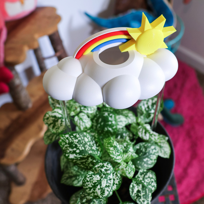 Original Dripping Rain Cloud with Sun and Rainbow Charms