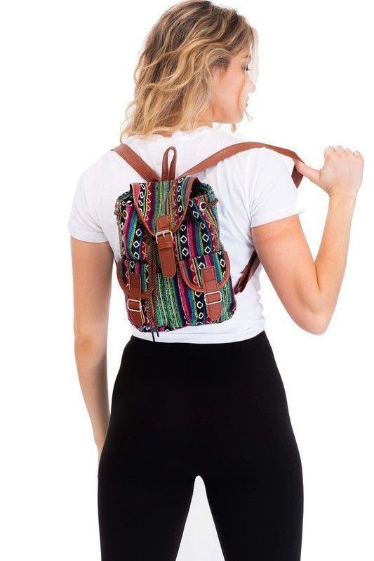 Juniors Boho Concert Festival Backpack