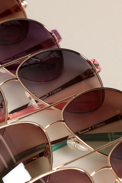 Women's Art Deco Aviator Sunglasses