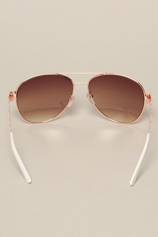 Women's Art Deco Aviator Sunglasses