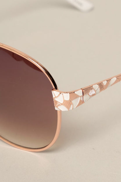 Women's Art Deco Aviator Sunglasses