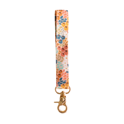 Honeysuckle Floral Wristlet Keychain