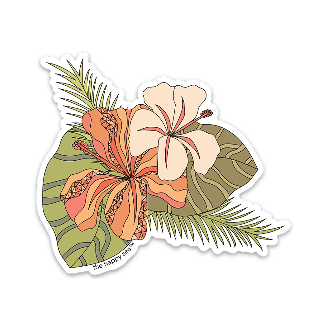 The Happy Sea 3.5" Into The Tropics Vinyl Sticker