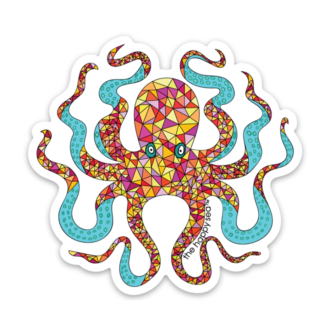 The Happy Sea 3" Octopus Vinyl Sticker