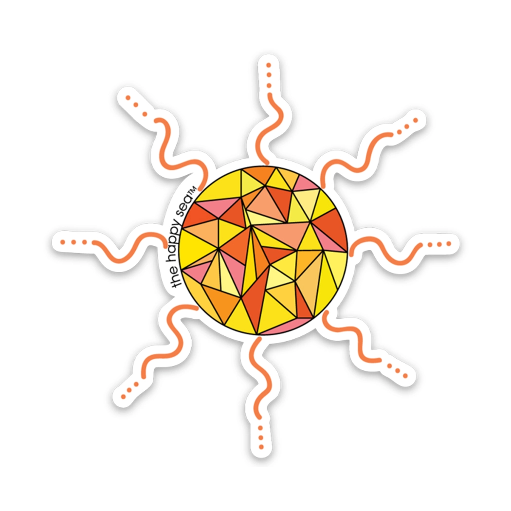 The Happy Sea 3" Sunshine Vinyl Sticker
