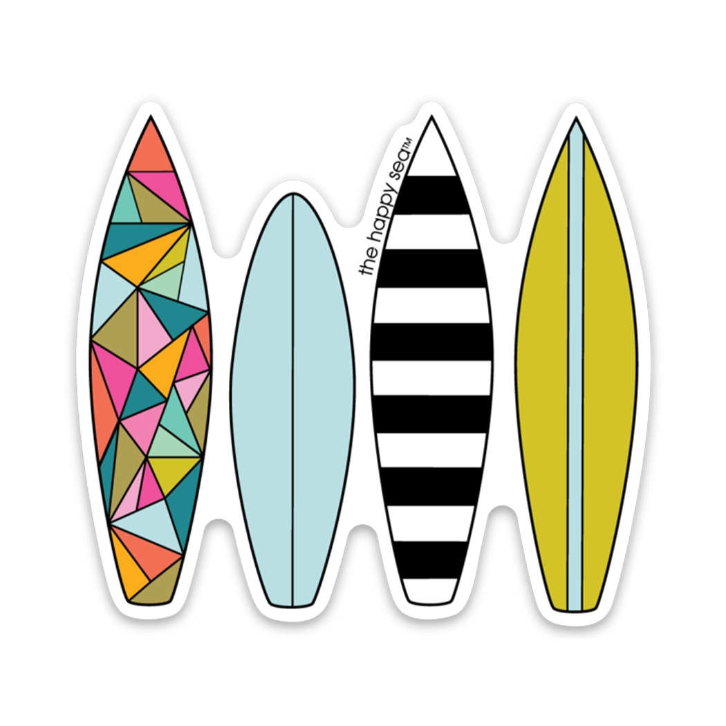 3" Surfboard Vinyl Sticker