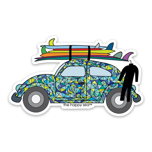 The Happy Sea 3" VW Bug Vinyl Sticker