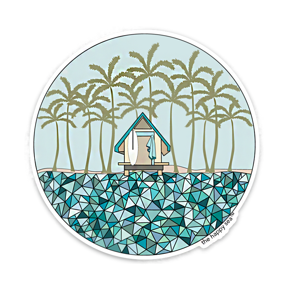 The Happy Sea 4" Adventure More Peace Vinyl Sticker