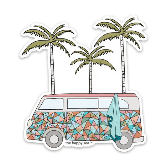 The Happy Sea 4" Isle Of Palms Vinyl Sticker