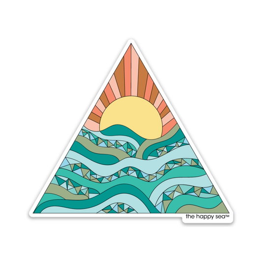 The Happy Sea 4" Seychelles Vinyl Sticker