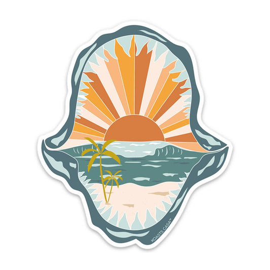 4" Shark Jaw Sticker