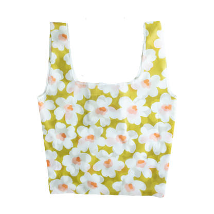 Citron Posies Reusable Bag