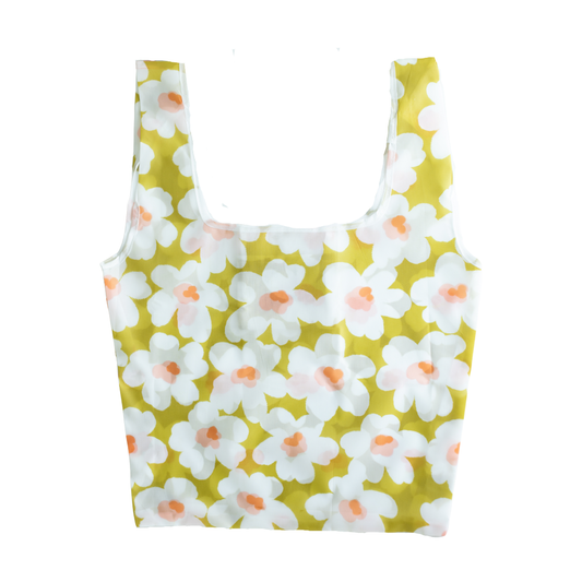 Citron Posies Reusable Bag