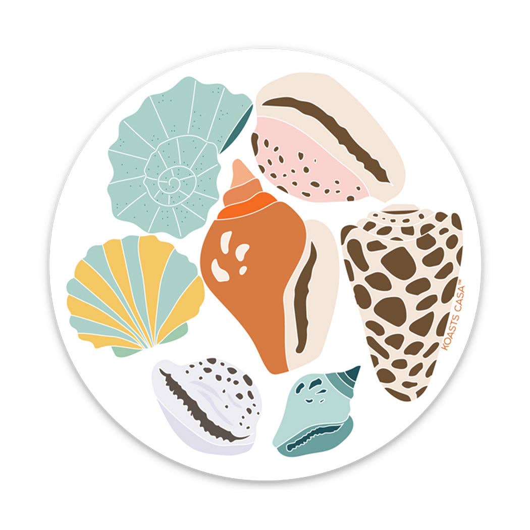 3.5" Seashells Sticker