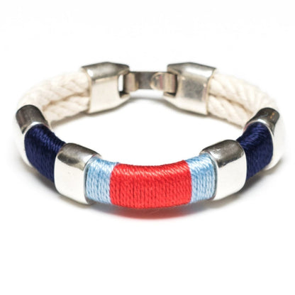 Allison Cole Newbury Bracelet (Ivory/Navy/Blue/Coral/Silver)