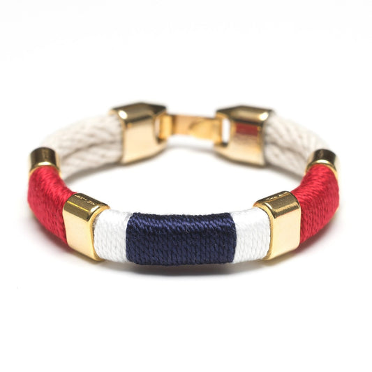 Allison Cole Newbury Bracelet (Ivory/Red/Navy/White/Gold)
