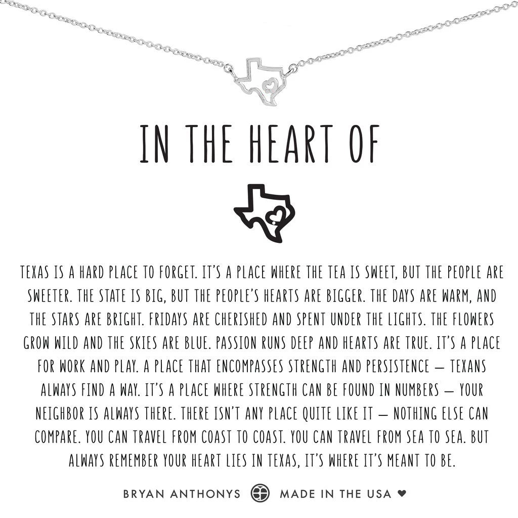 Bryan Anthonys In the Heart of Texas Necklace - Silver