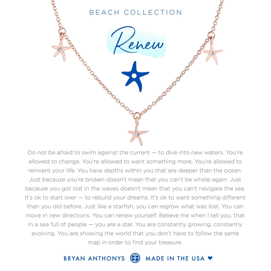 Bryan Anthonys Renew Anklet Starfish - Rose Gold