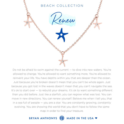 Bryan Anthonys Renew Anklet Starfish - Rose Gold